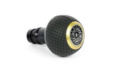 BFI Heavy Weight Shift Knob Black Anodized - Air Leather - Gold Top (981 / 991 Porsche Fitment)