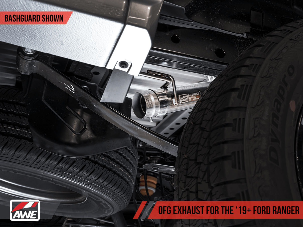 AWE Tuning 0FG Dual Exit Cat-Back Crawler Conversion Exhaust | Ford Ranger 19-20