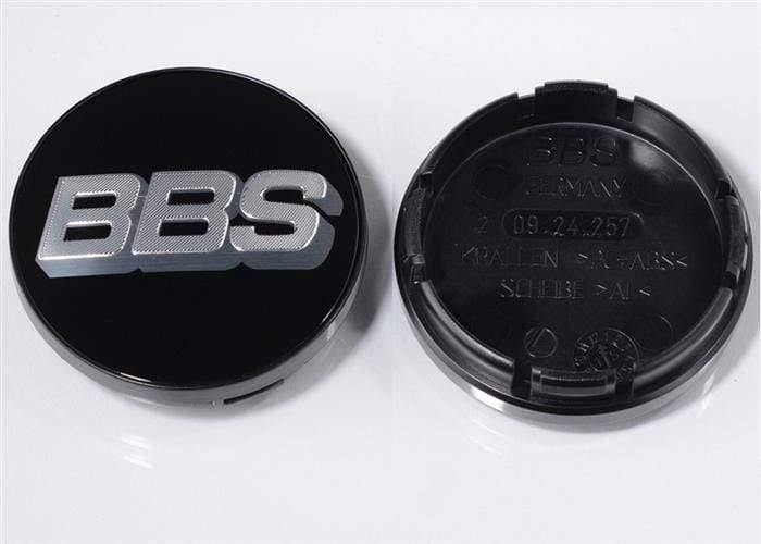 BBS Black Silver Center Cap (Sold Each) - 56mm (221S Style) - (NLA)