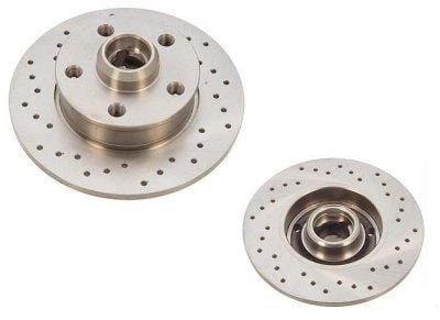 Rear Cross Drilled Rotors | Mk3 Golf | Jetta VR6 (NLA)