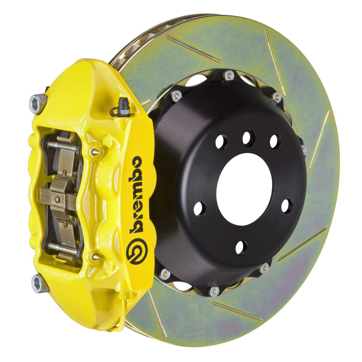 Brembo GT Systems 380x28 2-Piece 4 Piston Yellow Slotted Rear