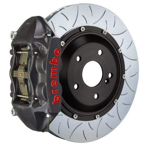 Brembo GT-S Systems 345x28 2-Piece 4-Piston Hard Anodized Slotted Type-3 Rear