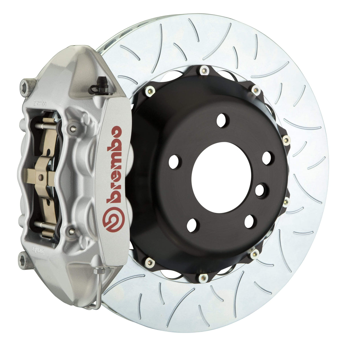 Brembo GT Systems 380x28 2-Piece 4 Piston Silver Slotted Type-3 Rear