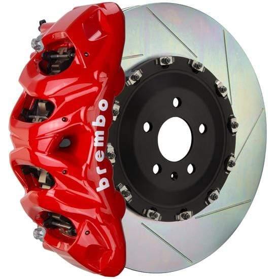 Brembo GT Systems 412x38 2-Piece 8-Piston Red Slotted Front