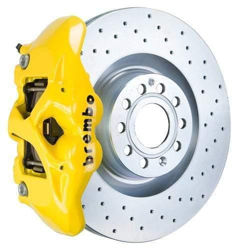 Brembo GT Systems 345x30 1-Piece 4-Piston Yellow Drilled Front