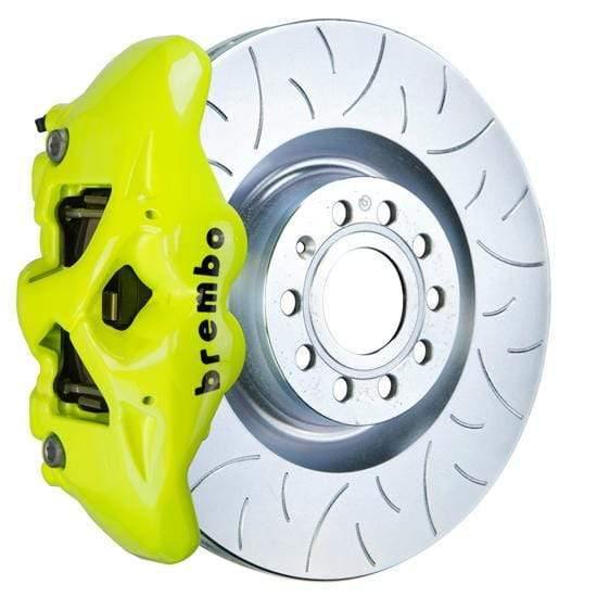 Brembo GT Systems 345x30 1-Piece 4-Piston Fluo. Yellow Slotted Type-3 Front