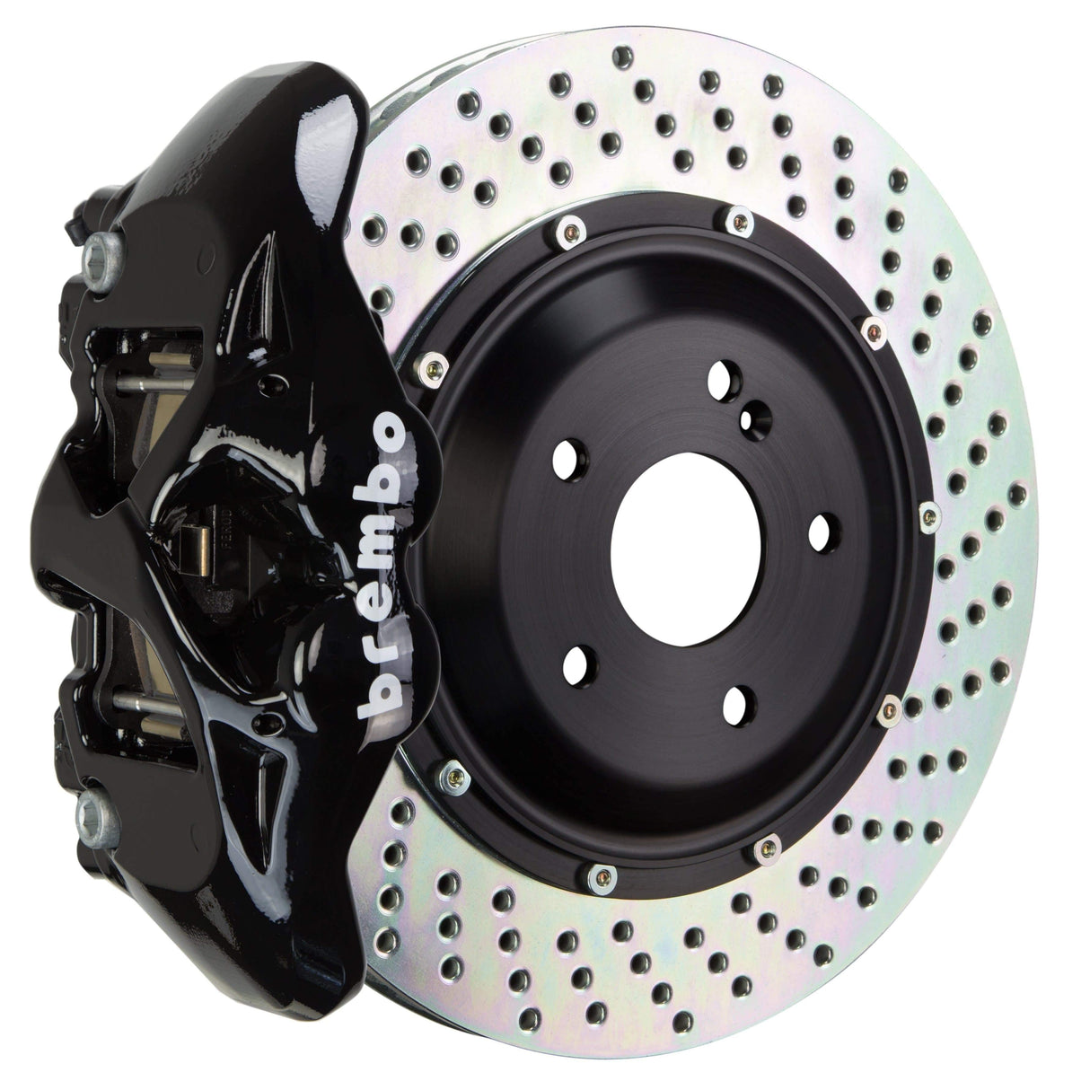 Brembo GT Systems 380x28 2-Piece 4 Piston Black Drilled Rear