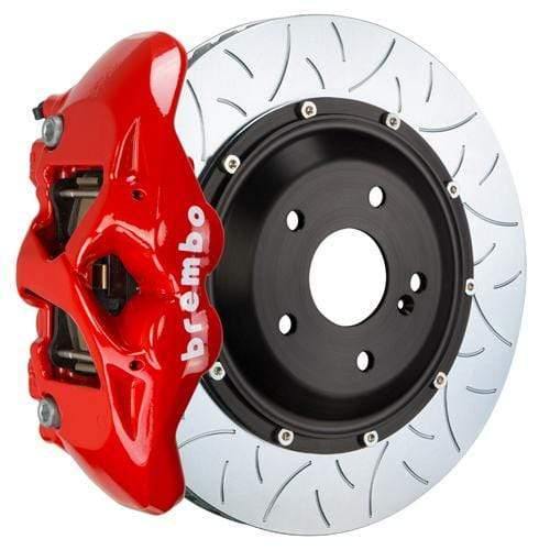 Brembo GT Systems 380x28 2-Piece 4-Piston Red Slotted Type-3 Rear