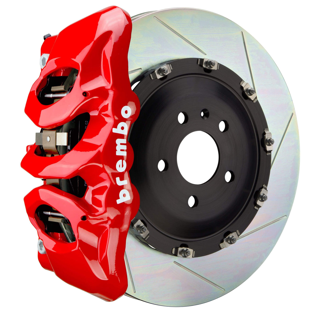 Brembo GT Systems 380x34 2-Piece 6 Piston Red Slotted Front