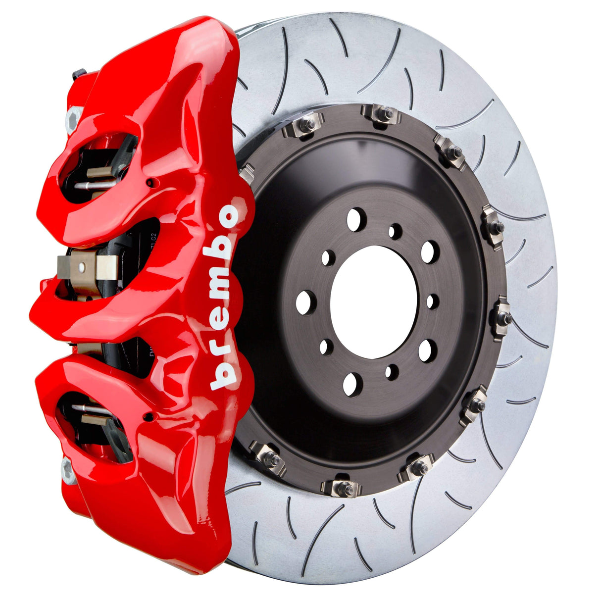 Brembo GT Systems 405x34 2-Piece 6 Piston Red Slotted Type-3 Front