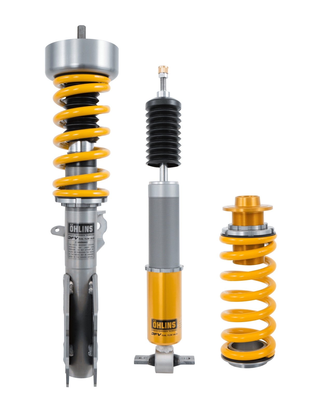Ohlins 15-18 Ford Mustang (S550) Road & Track Coilover Suspension System featuring Dual Flow Valve Technology