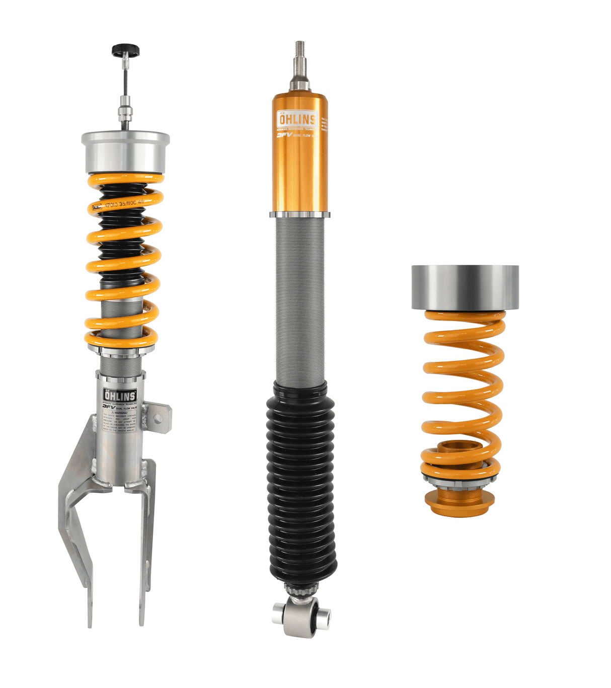 Ohlins 17-22 Tesla Model 3 & Model Y AWD & RWD Road & Track Coilover Suspension System featuring Dual Flow Valve Technology