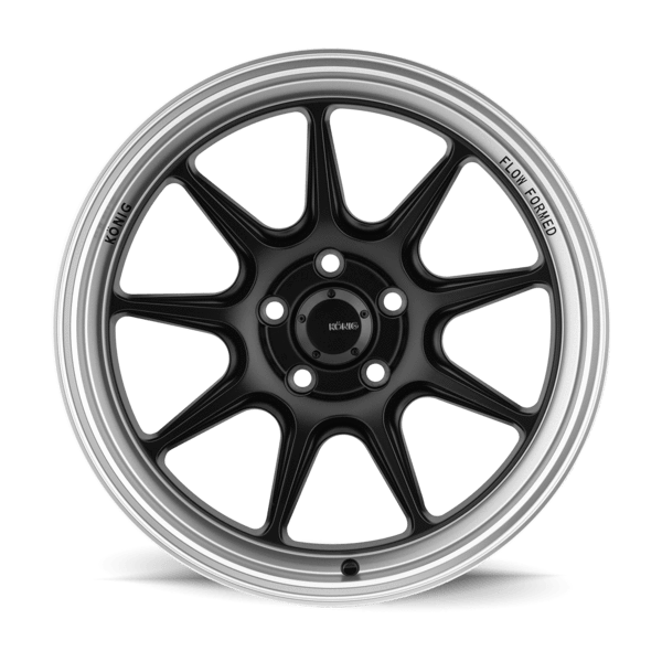Konig Countergram 19" 5x108 Matte Black/Machined Lip