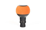 BFI GS2 Heavy Weight Shift Knob - Orange Alcantara - Black Anodized (Porsche 964-997 Fitment)