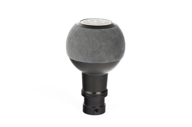 BFI GS2 Heavy Weight Shift Knob - Gray Alcantara - Black Anodized (Audi R8 - M8x1.25)