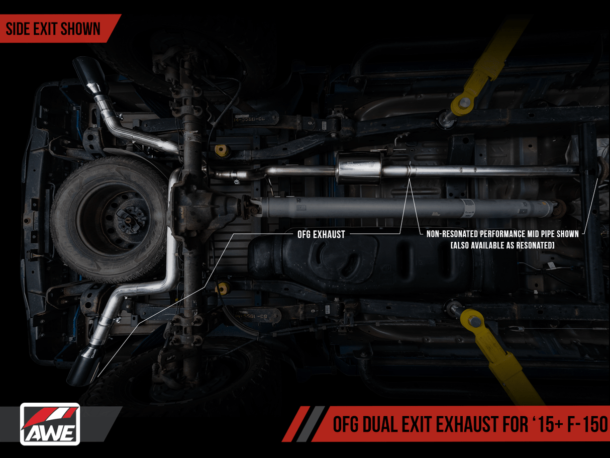 AWE OFG Exhaust for the 15+ Ford F-150 Ecoboost
