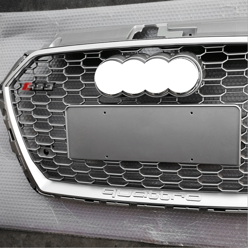 Audi RS3 Silver Honeycomb Front Grille | (2017-2020) 8V.5 A3/S3