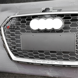 Audi RS3 Silver Honeycomb Front Grille | (2017-2020) 8V.5 A3/S3