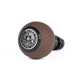BFI GS2 Heavy Weight Shift Knob - Nougat Brown Air Leather (964-997 Porsche Fitment)
