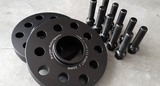 VAG Wheel Spacer Kit w/10 Black Extended Wheel Bolts (Pair, 2 Wheels)