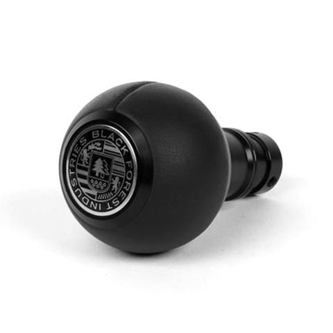 BFI GS2 Heavy Weight Shift Knob - Black Nappa Leather - Black Anodized (Audi R8 - M8x1.25)
