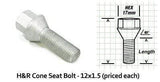H&R Lug Bolt | Cone Seat 12x1.5