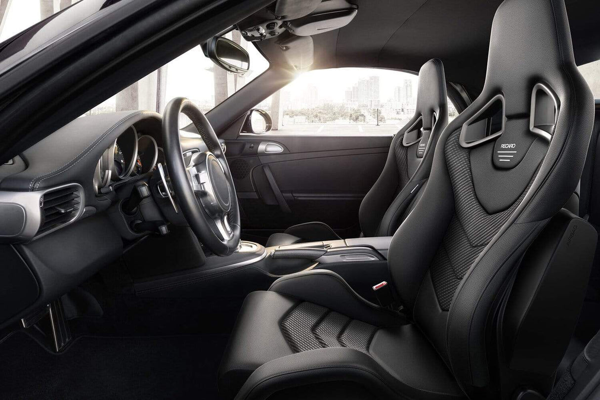 Recaro Sportster GT Passenger Seat - Black Leather/Carbon Weave