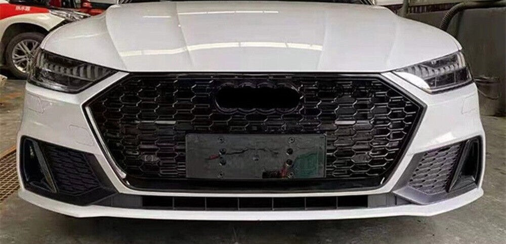 Audi RS7 Style Honeycomb Front Grille | (2019-2021) C8 A7/S7