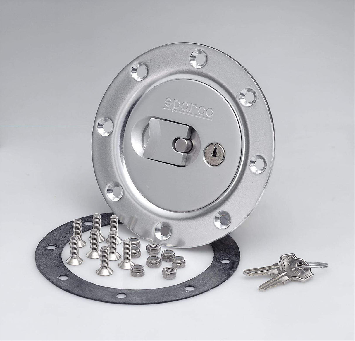 Sparco Fuel Cap Locking Brushed Aluminium