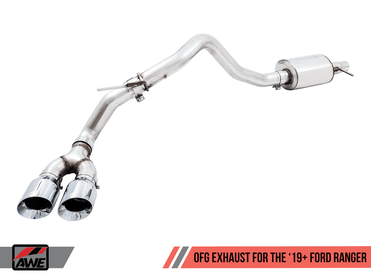 AWE Tuning 0FG Dual Exit Cat-Back Crawler Conversion Exhaust | Ford Ranger 19-20