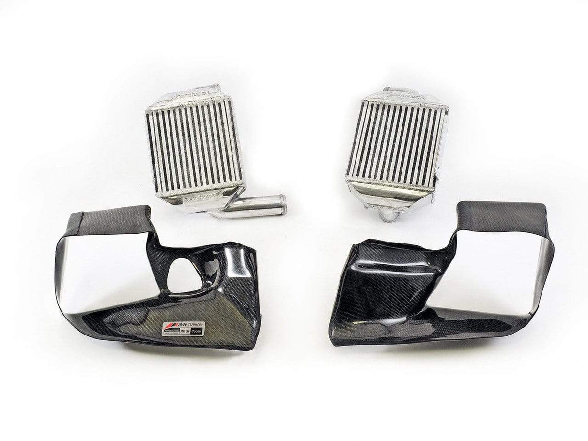 AWE Performance Intercooler Kit with Carbon Fiber Shrouds | Audi 2.7T